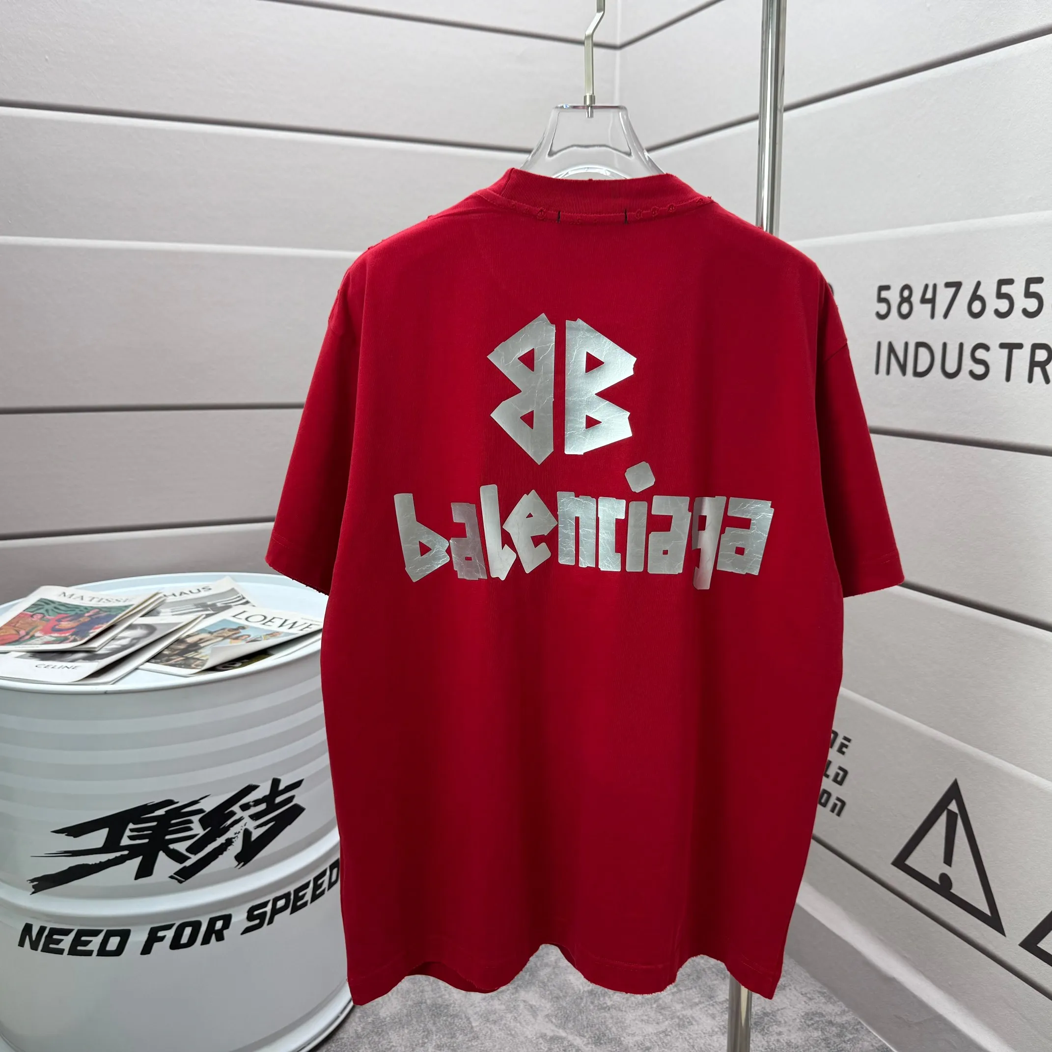 # * Balenciag*2026 New Arrival 320 tee Same Style : : Size :S M L XL XXL Size： S （90-130 ） M （120-150 ） L （140-165 ） XL （160-180 ） XXL （180-210 ）